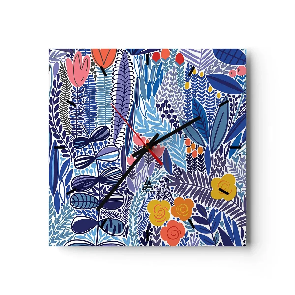Nástenné hodiny - Havajská záhrada - 30x30 cm