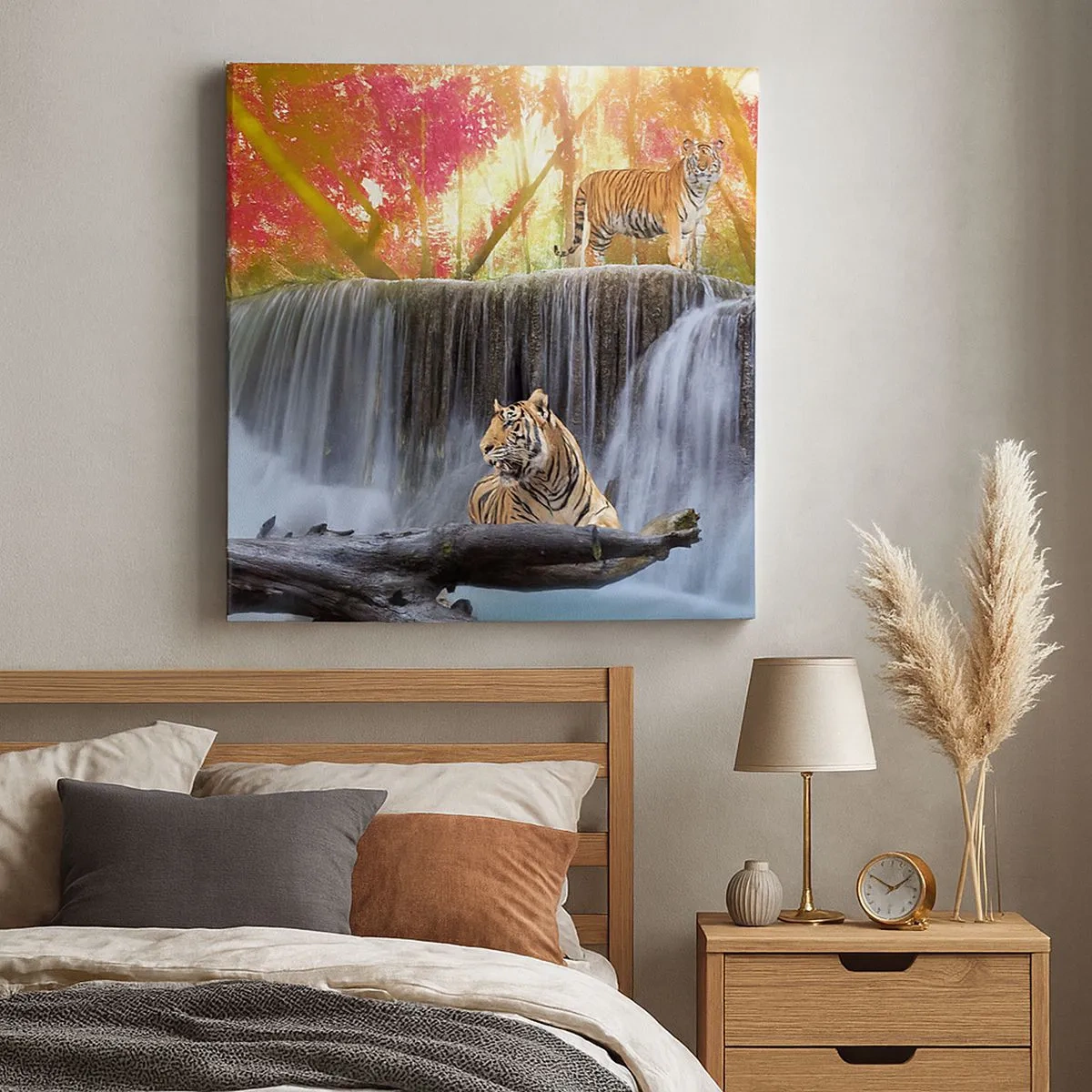 Obraz na plátne - Surrealistická krajina    - 30x30 cm