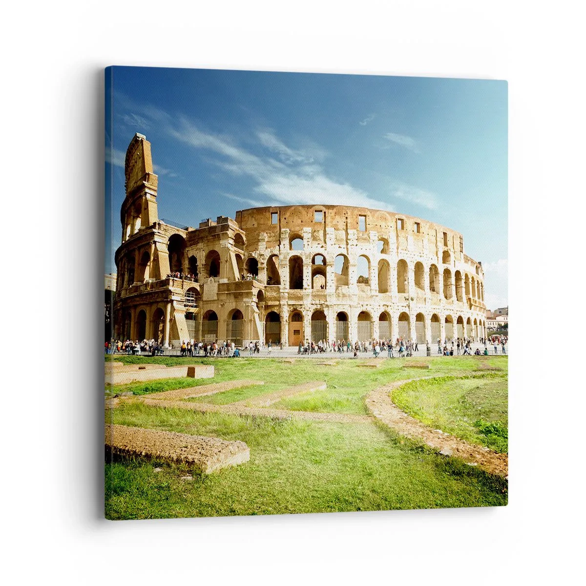 Obraz na plátne - Ešte je počuť hrkanie zbraní - 40x40 cm