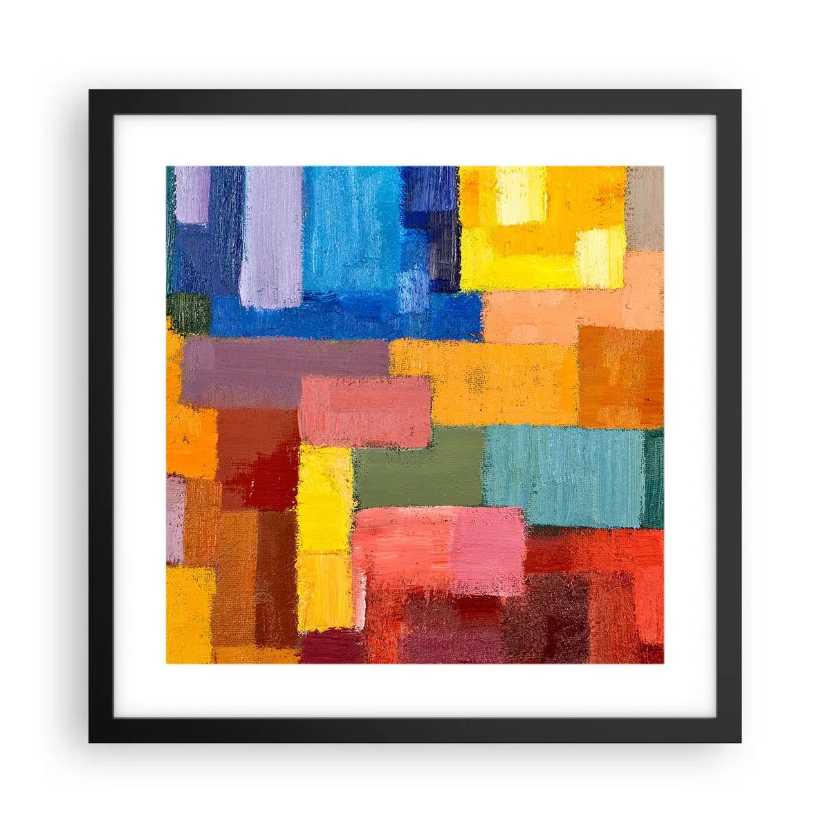 Plagát v čiernom ráme - Každý iný, všetky farebné - 40x40 cm