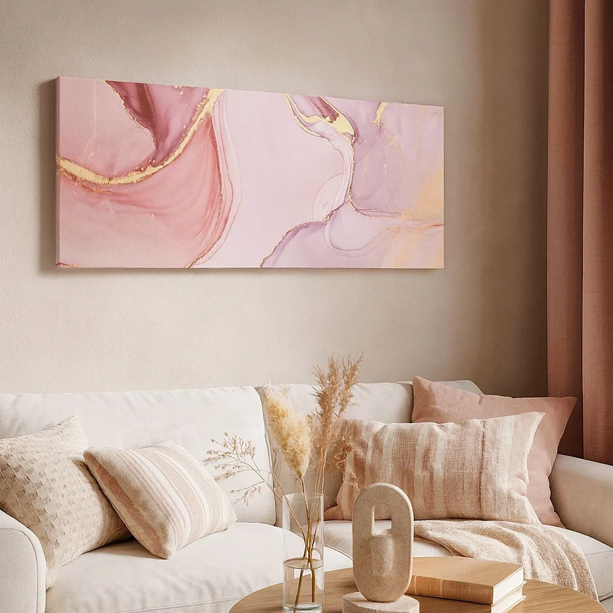 Obraz na plátne - Maznanie farieb - 100x40 cm