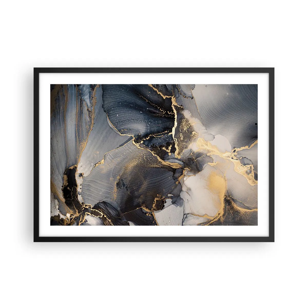 Plagát v čiernom ráme - Život kameňa - 70x50 cm