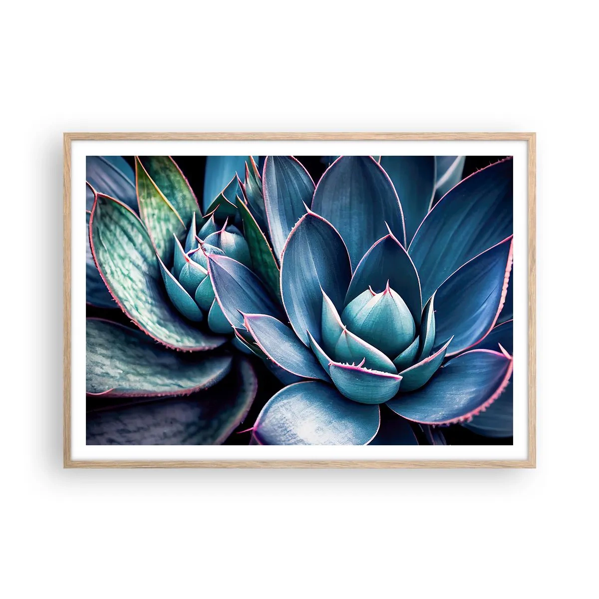 Plagát v ráme zo svetlého duba - Vitálna sila - 100x70 cm