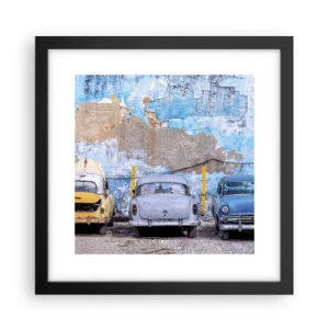 Plagát v čiernom ráme - Stretnutie veteránov - 30x30 cm