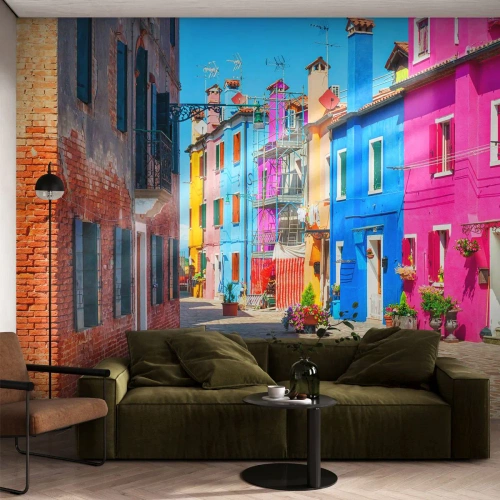 Fototapeta Standard Eco - Mestečko „Pod papagájmi“ - Mesto, Taliansko, Architektúra - 250x175 cm