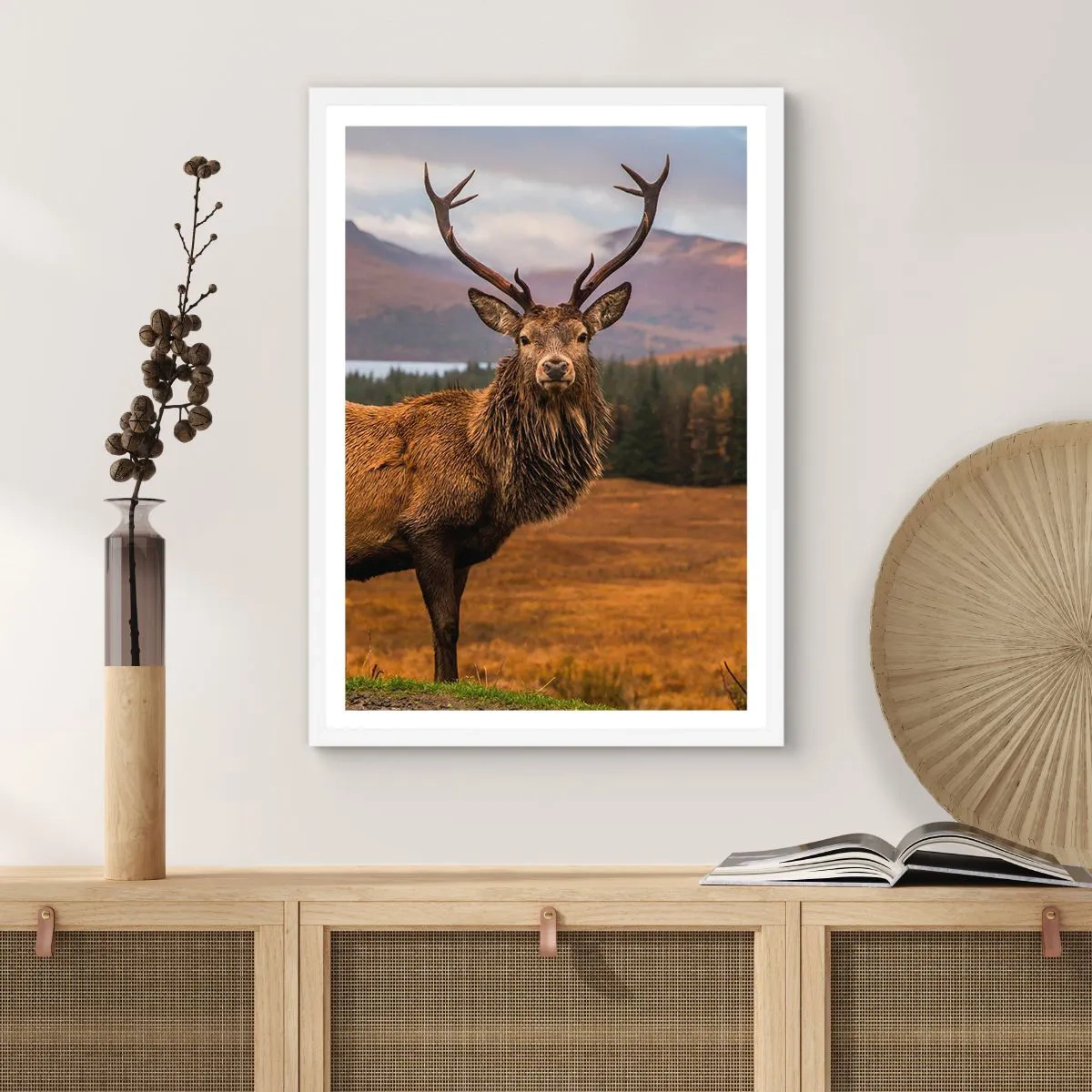 Plagát v bielom ráme - Majestát prírody - 50x70 cm
