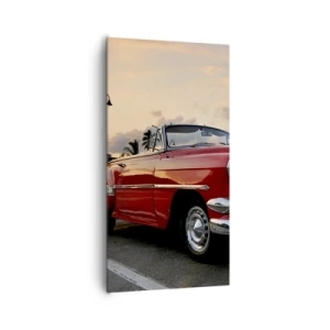 Obraz na plátne - Červená žiara trópov - 65x120 cm