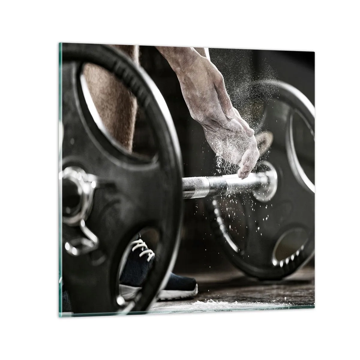 Obraz na skle - Výzva prijatá! - 30x30 cm