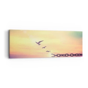 Obraz na plátne - Víťazstvo slobody - 90x30 cm