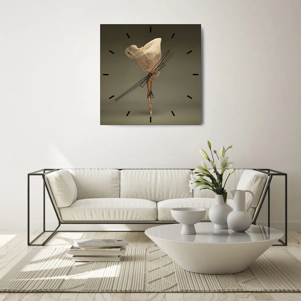 Nástenné hodiny - Hneď poletí - 30x30 cm