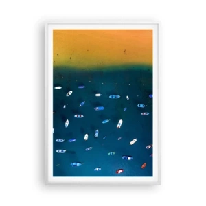 Plagát v bielom ráme - Prázdninová hra - 70x100 cm