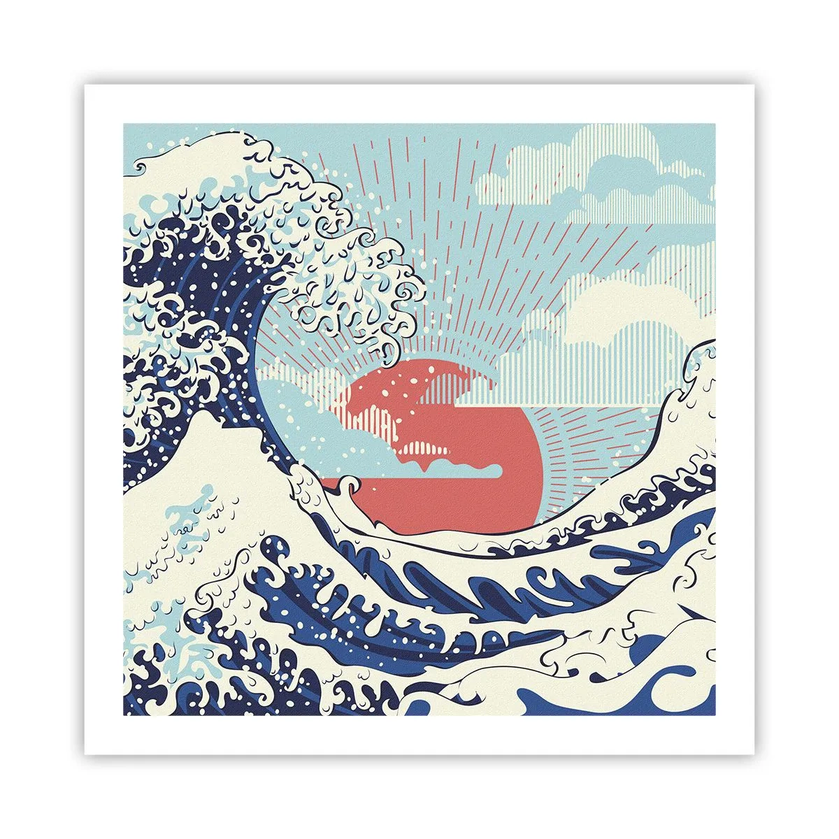 Plagát - Z japonských inšpirácií - 60x60 cm