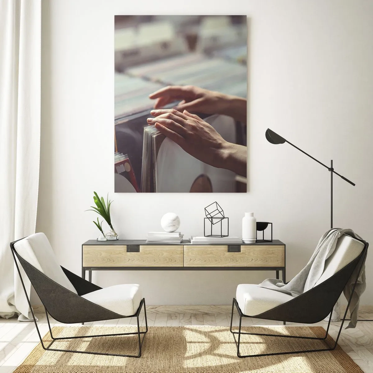 Obraz na skle - Hľadanie emócií - 50x70 cm