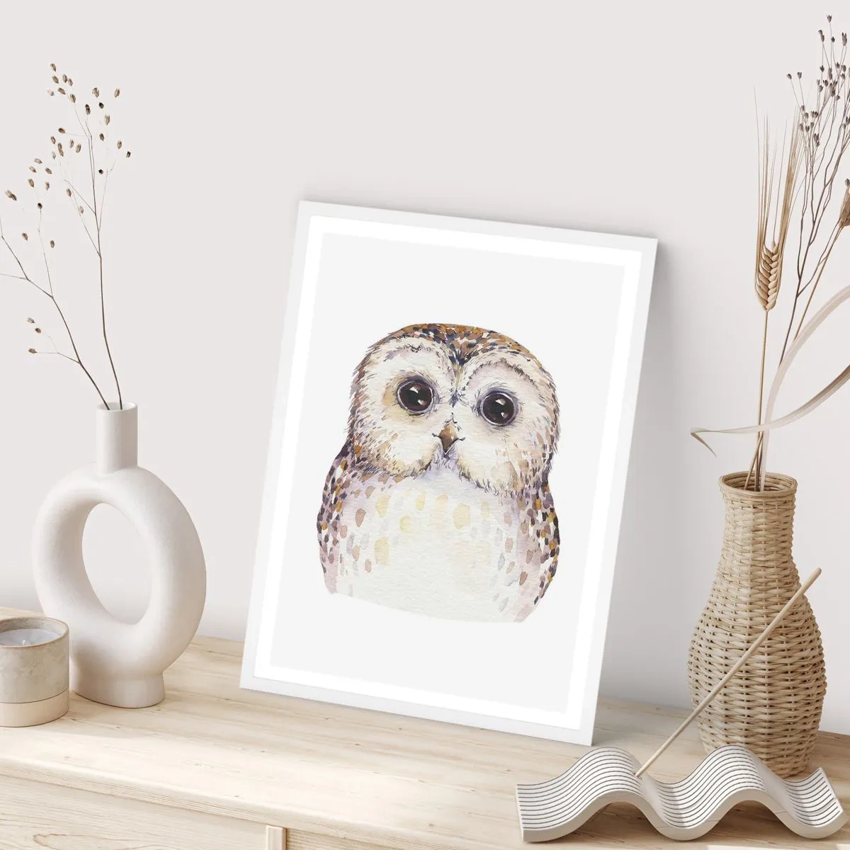 Plagát v bielom ráme - Pozri sa mi do očí - 61x91 cm