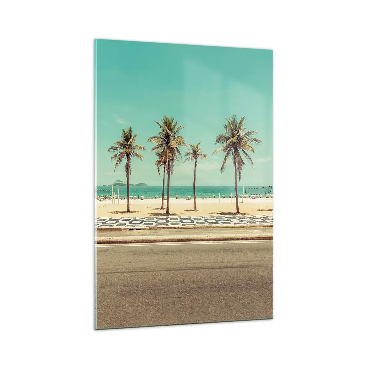 Obraz na skle - Stráženie pláže - 70x100 cm