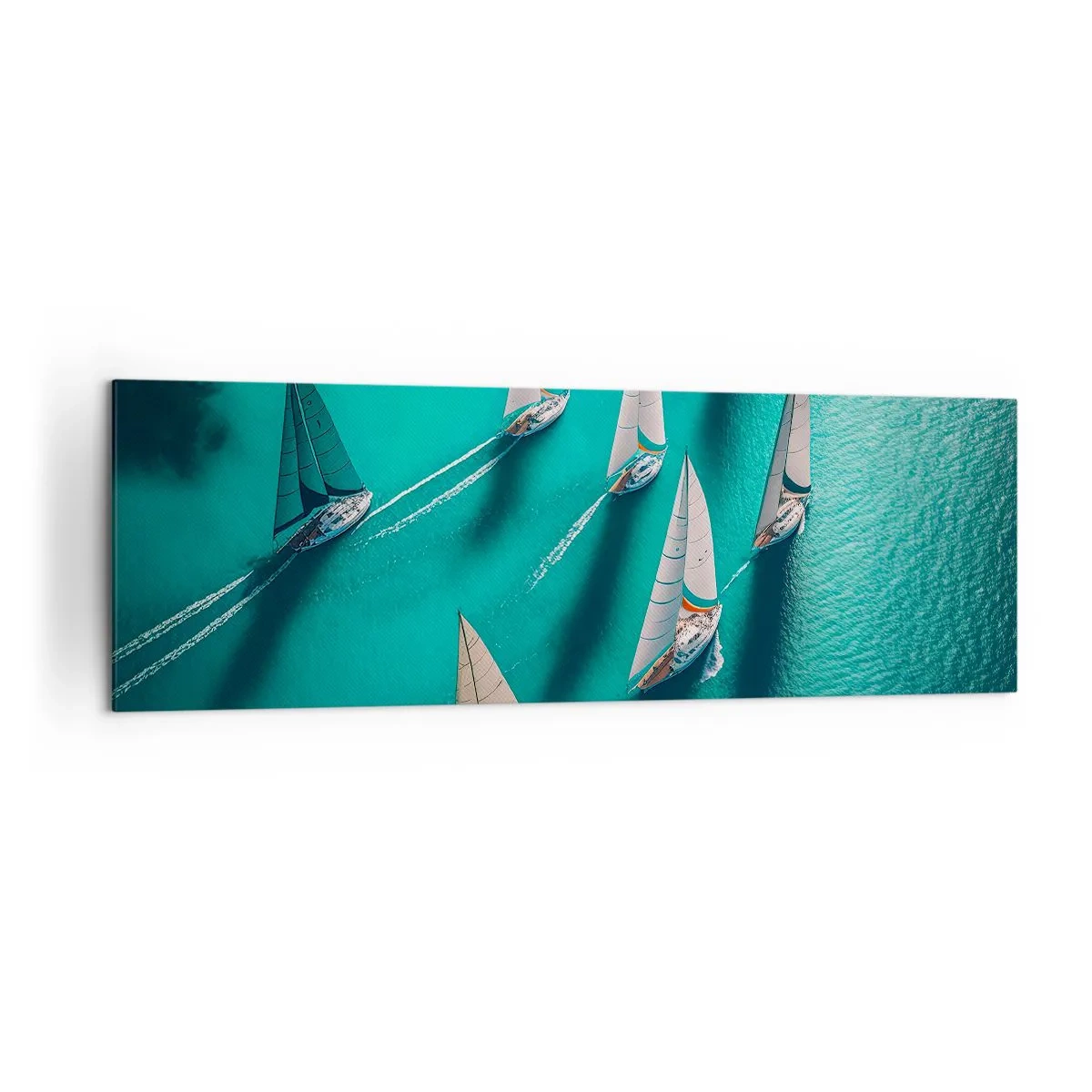 Obraz na plátne - Zápasenie s vetrom - 160x50 cm