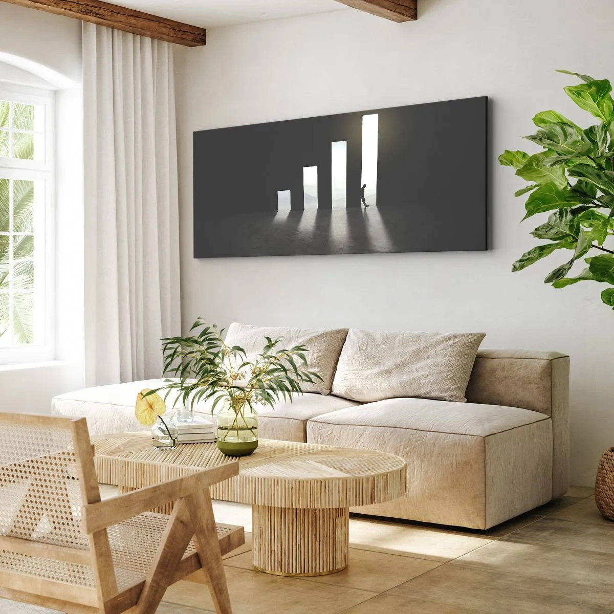 Obraz na plátne - Úspech – impresia - 100x40 cm