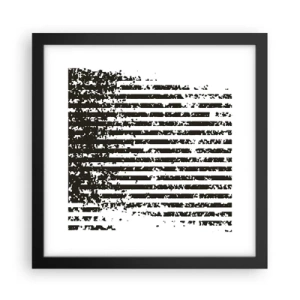 Plagát v čiernom ráme - Rytmus a šum - 30x30 cm