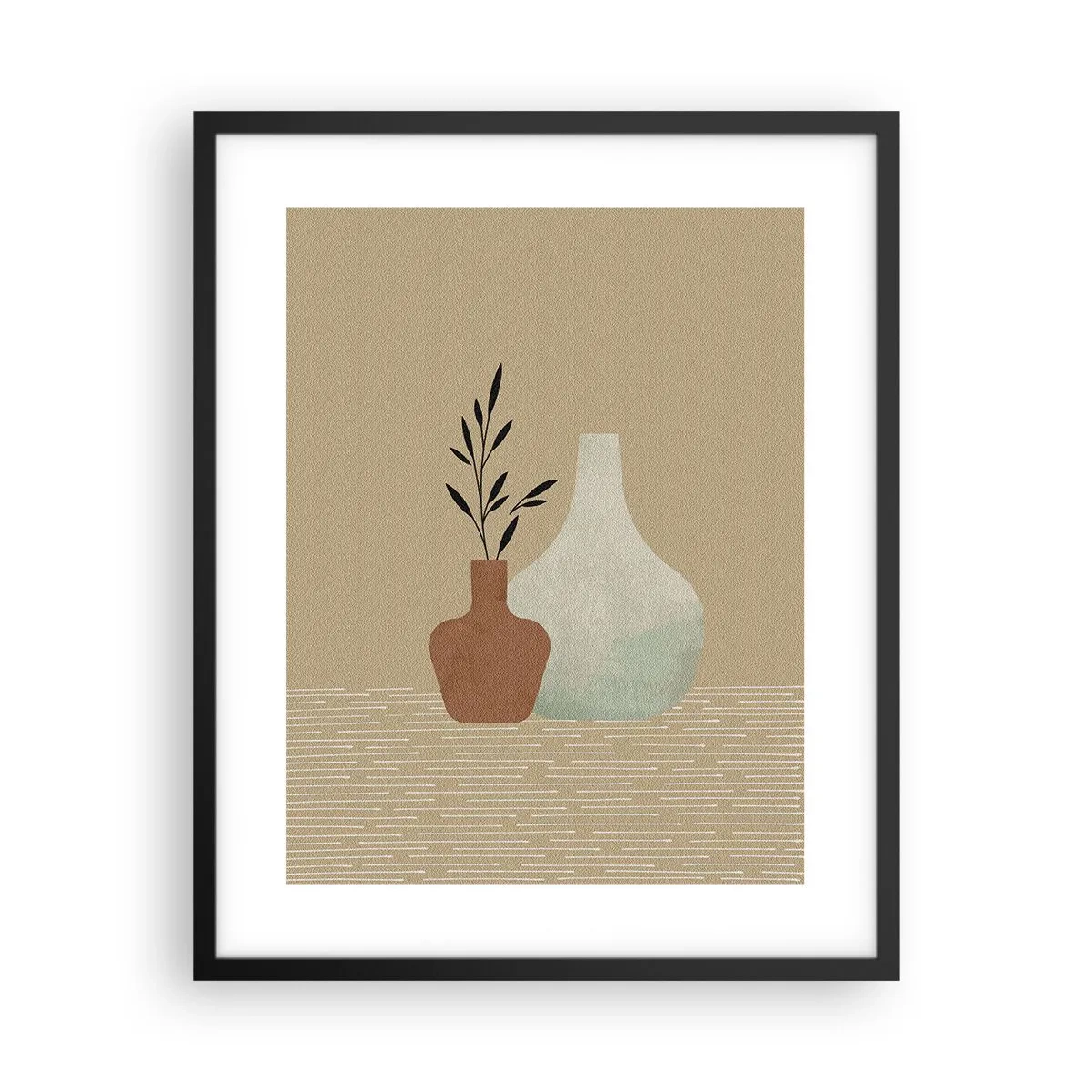 Plagát v čiernom ráme - Váza a jej myšlienka - 40x50 cm