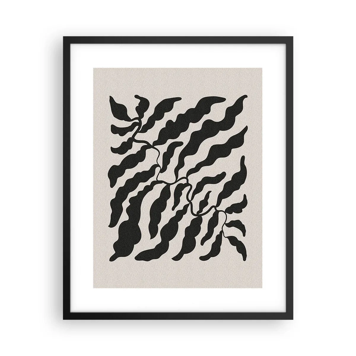 Plagát v čiernom ráme - Povaha štvorca - 40x50 cm