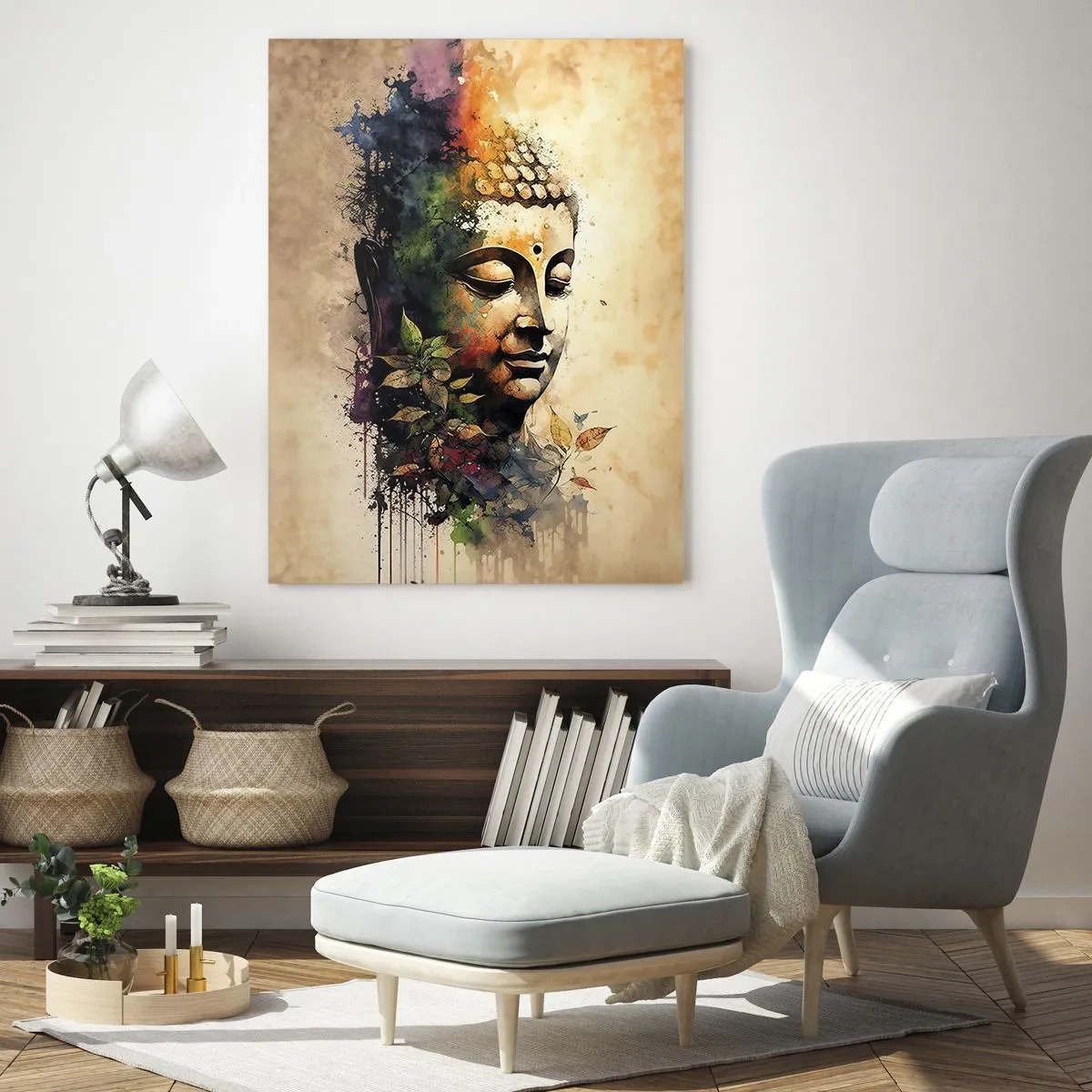 Obraz na skle - Namaste! - 50x70 cm