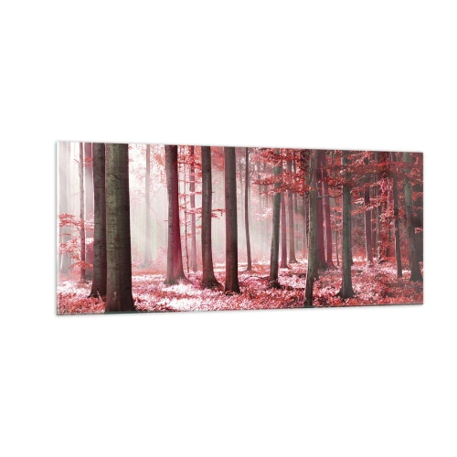 Obraz na skle - Červená je rovnako krásna - 100x40 cm