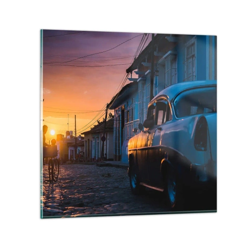 Obraz na skle - Tu spomaľuje čas - 40x40 cm