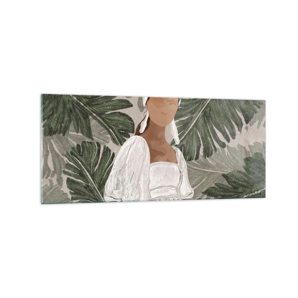 Obraz na skle - Exotický portrét - 120x50 cm