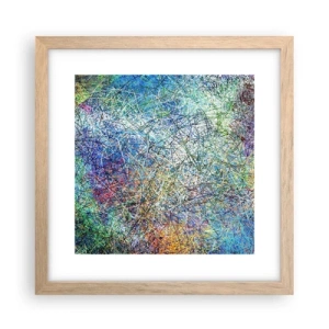 Plagát v ráme zo svetlého duba - To nie je tak jednoduché - 30x30 cm