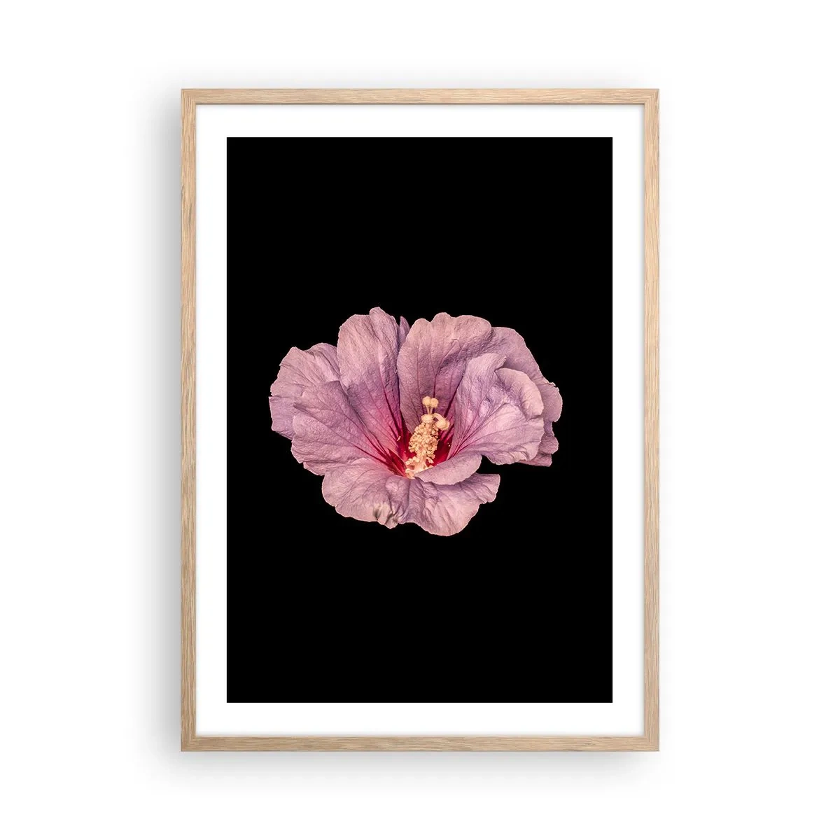 Plagát v ráme zo svetlého duba - Priamo do srdca - 50x70 cm