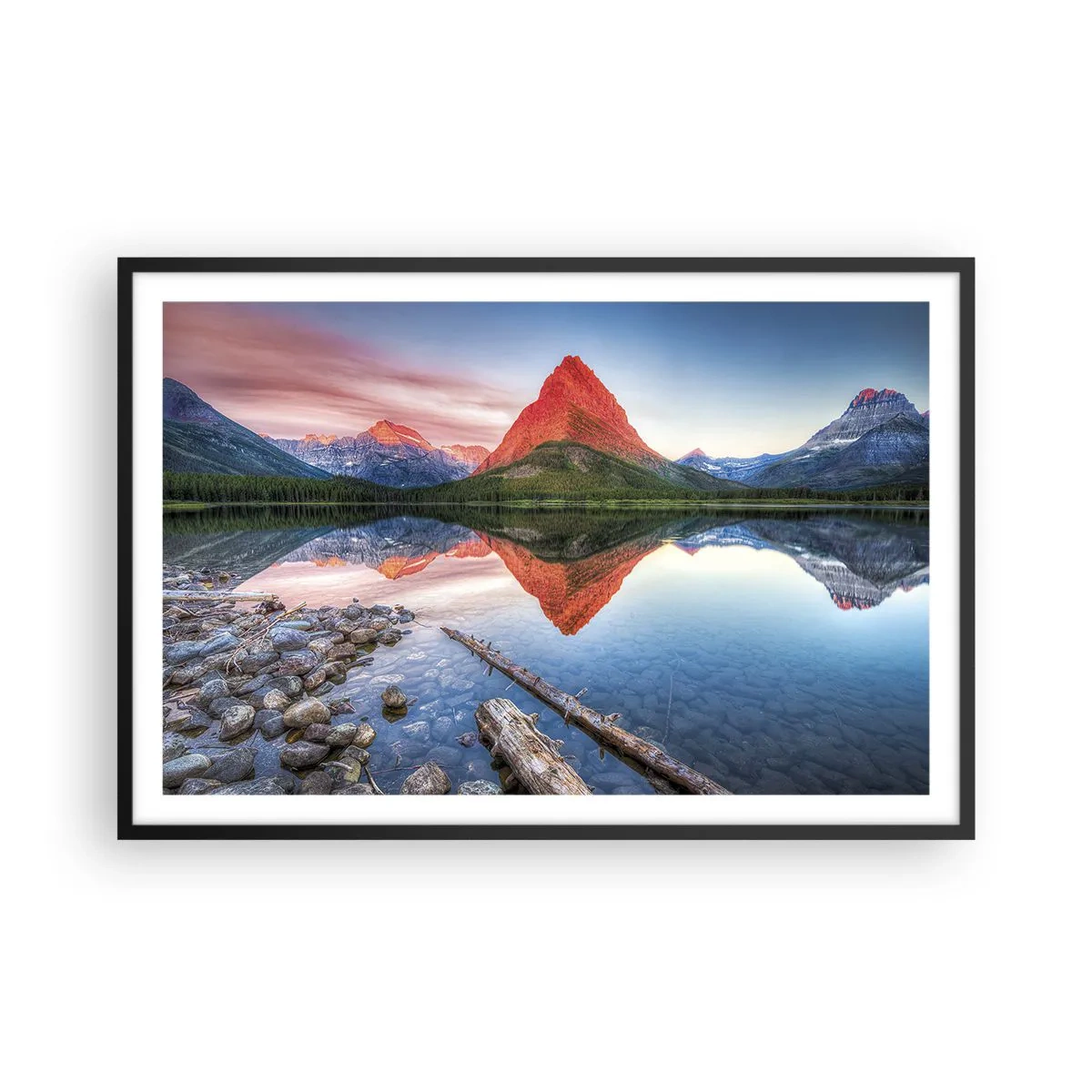 Plagát v čiernom ráme - Teplo a chlad - 91x61 cm
