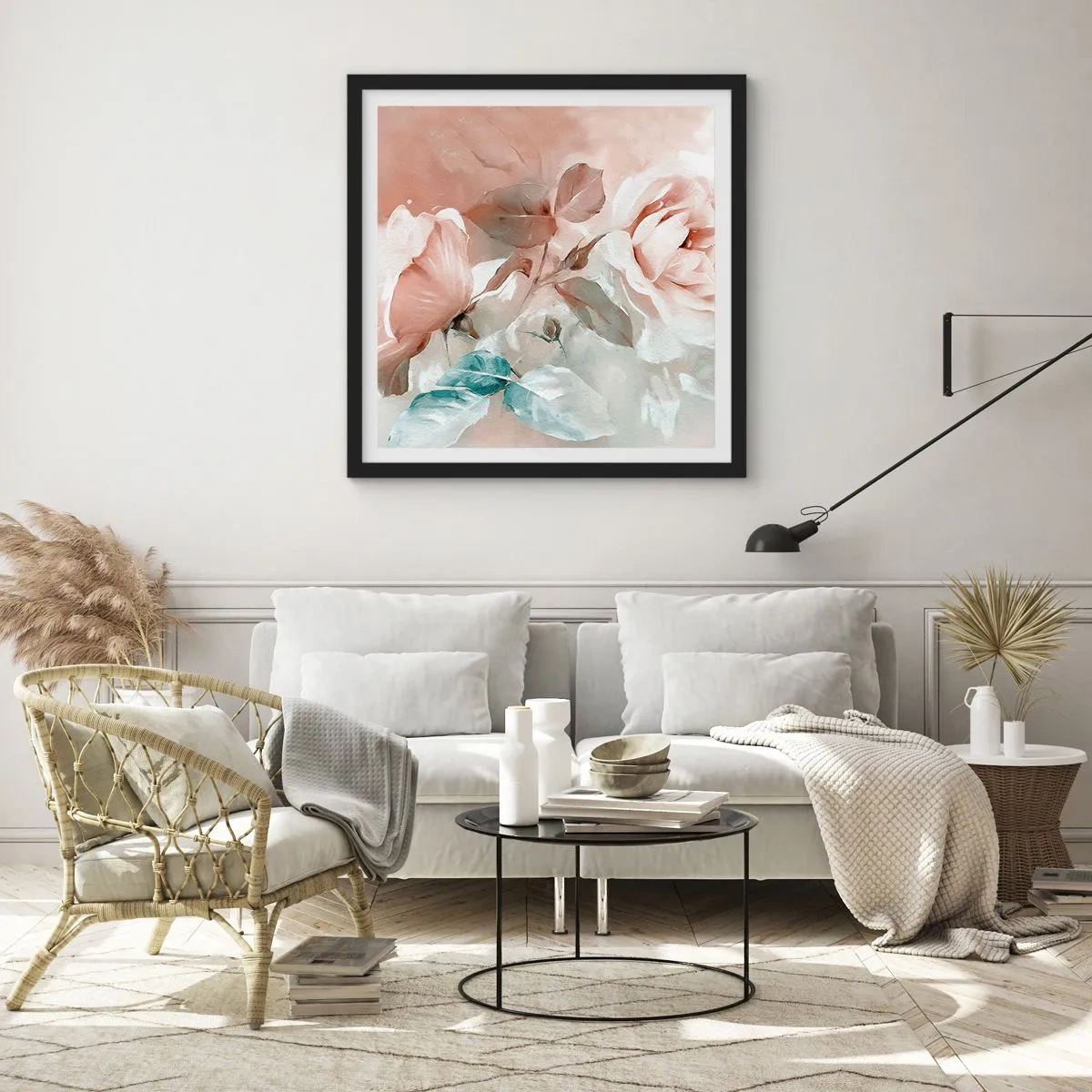 Plagát v čiernom ráme - Duch romantizmu - 60x60 cm