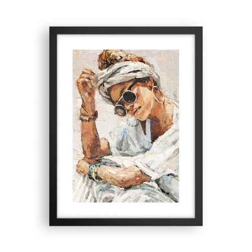 Plagát v čiernom ráme - Portrét v plnom slnku - 30x40 cm