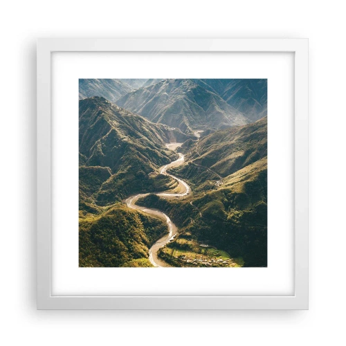 Plagát v bielom ráme - Priamo zo srdca hôr - 30x30 cm