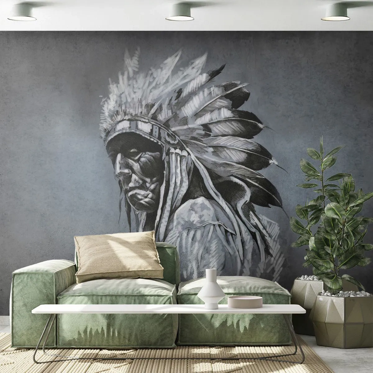 Fototapeta Standard Eco - Návrat k základom - indický, Vlečka, Muž - 350x256 cm