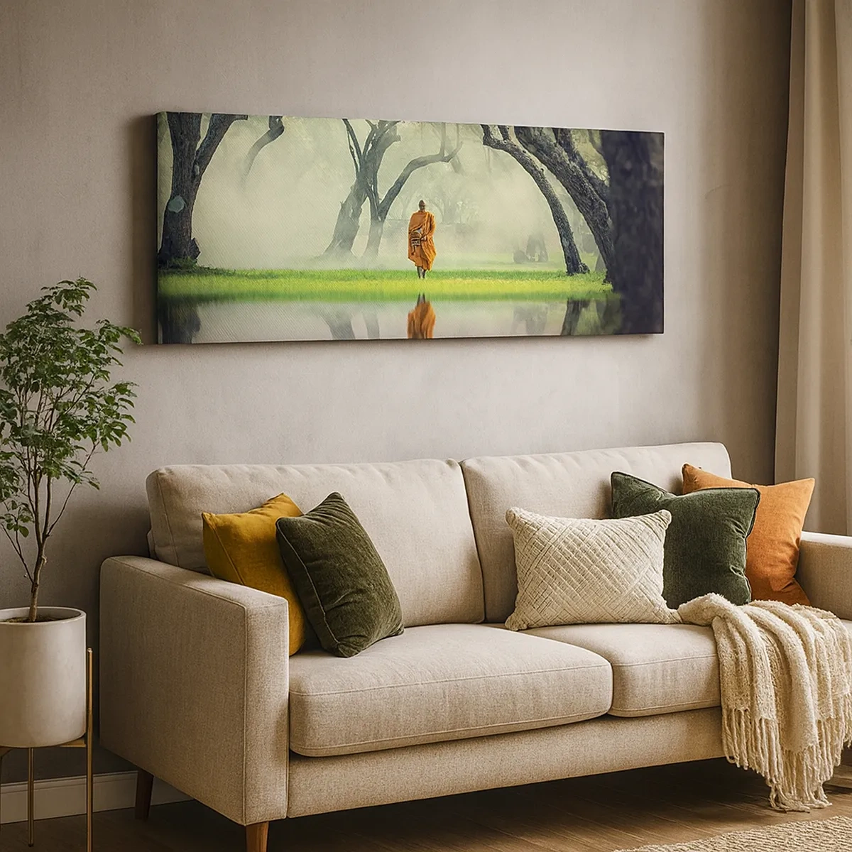 Obraz na plátne - Na ceste k osvieteniu - 30x30 cm