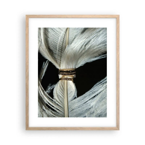 Plagát v ráme zo svetlého duba - …a neopustím ťa…. - 40x50 cm