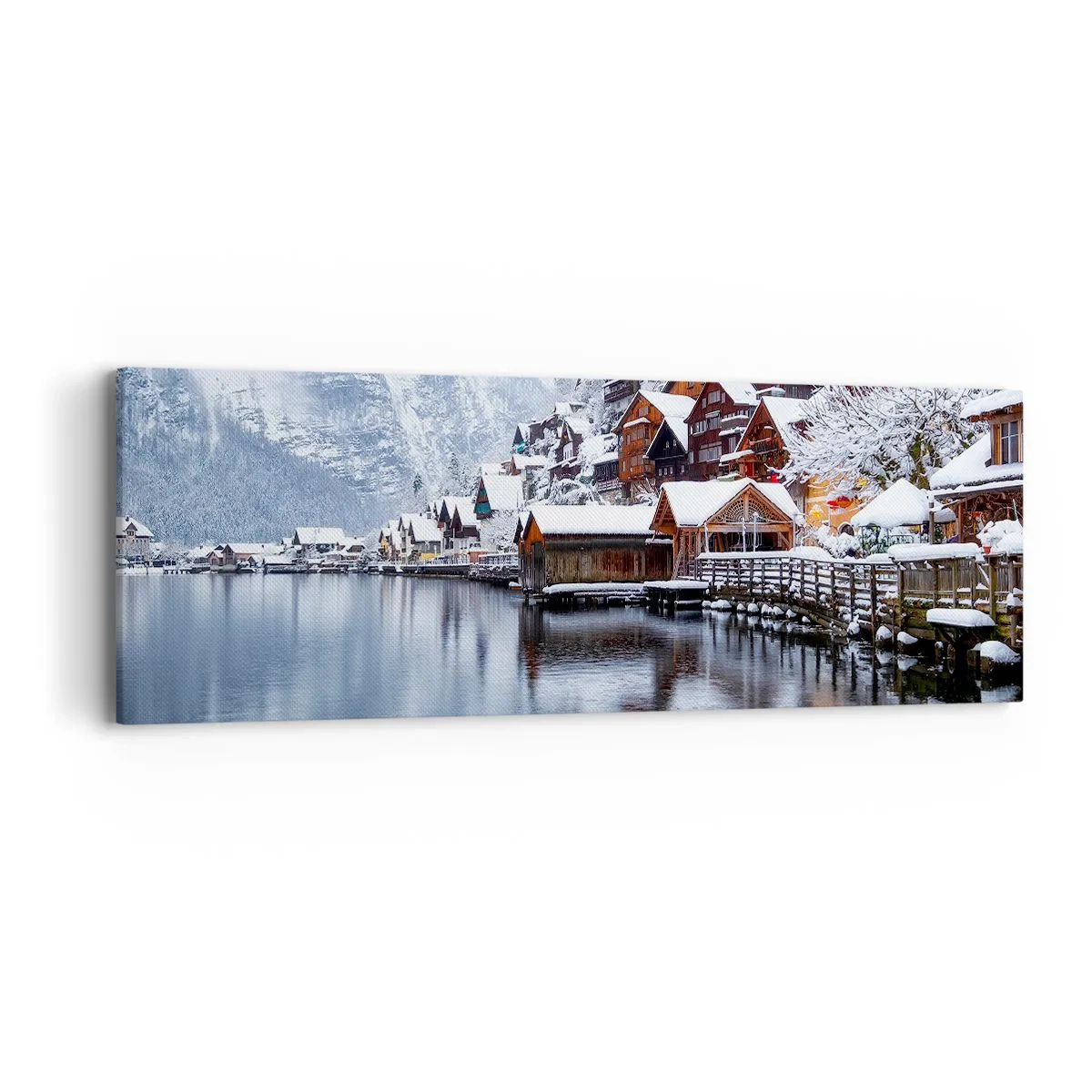 Obraz na plátne - V zimnej dekorácii - 90x30 cm