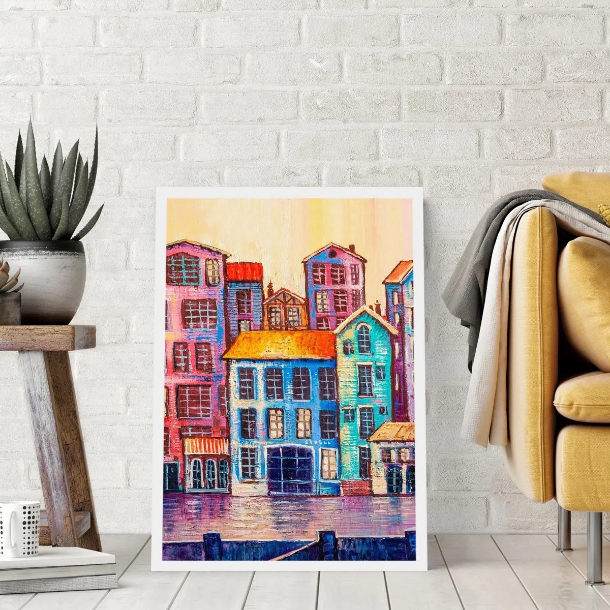 Plagát - Mesto ako z rozprávky - 50x70 cm