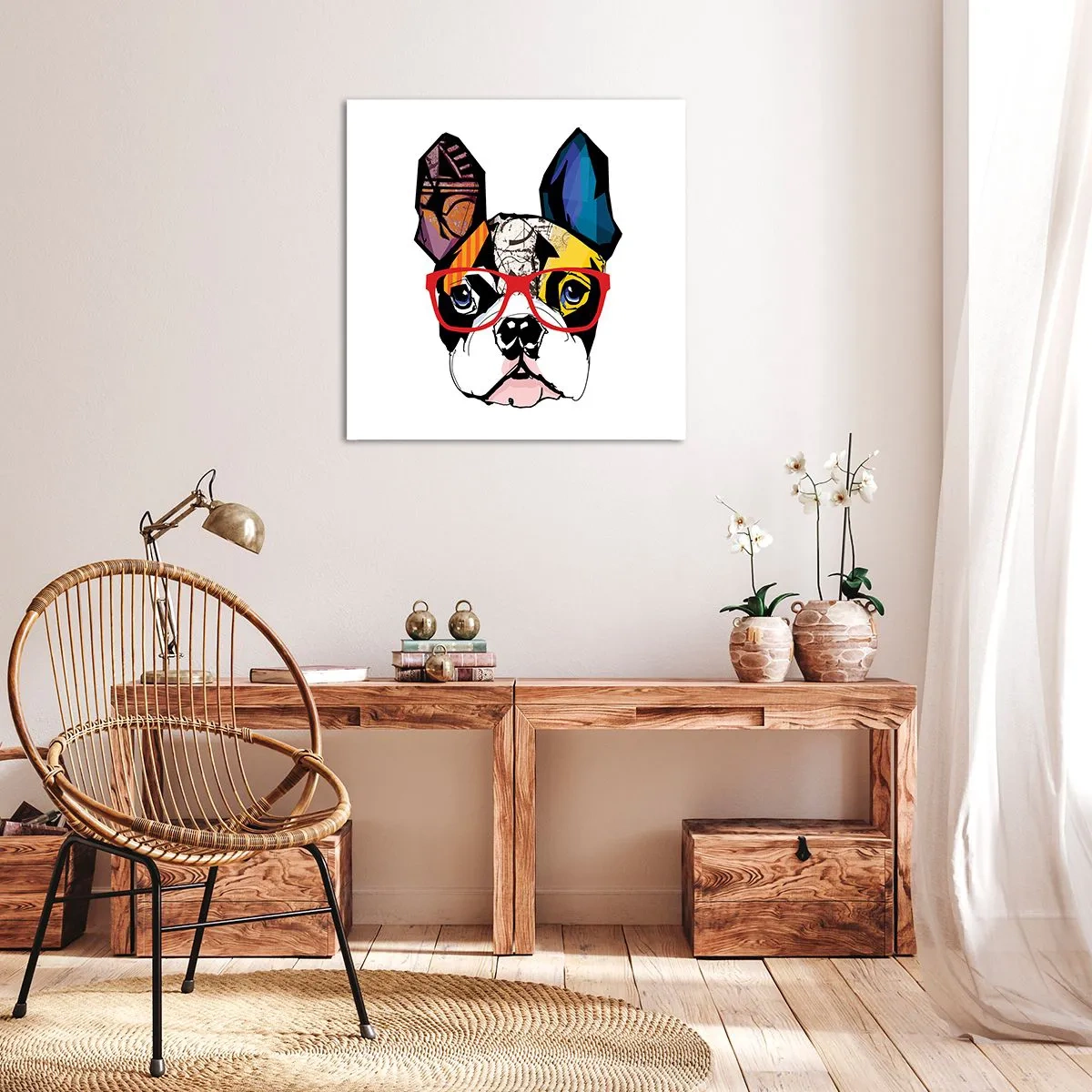 Obraz na plátne - Intelektuál - 70x70 cm