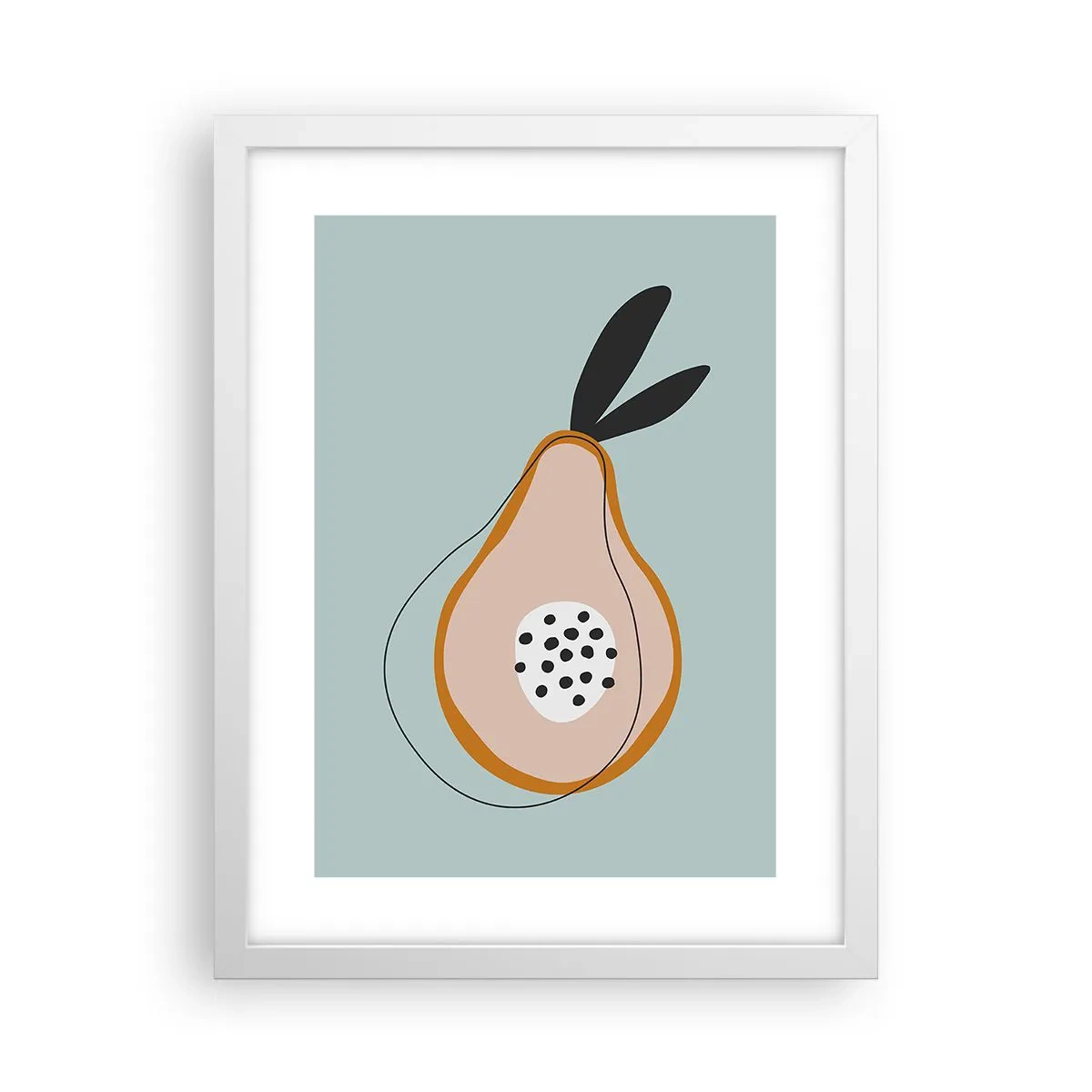 Plagát v bielom ráme - Prenikanie do podstaty vecí - 30x40 cm