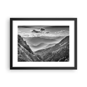 Plagát v čiernom ráme - Až k horizontu - 40x30 cm