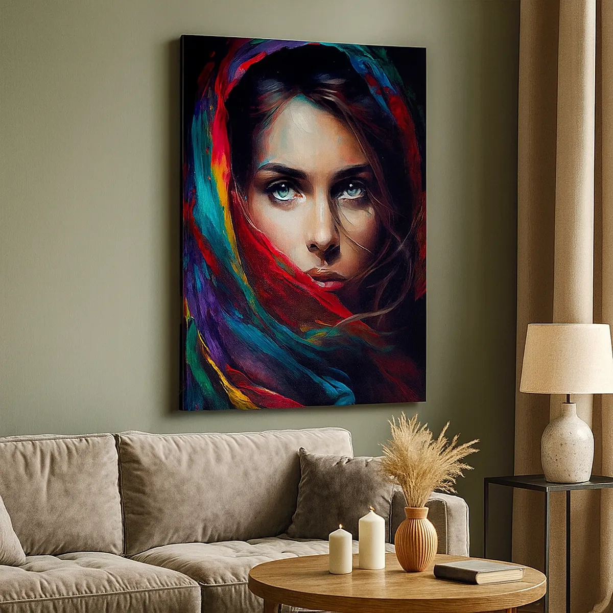 Obraz na plátne - Zelenooké tajomstvo - 50x70 cm