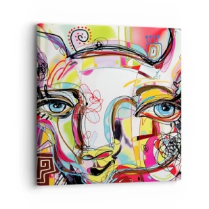 Obraz na plátne - Bohatstvo mačacej krásy - 30x30 cm