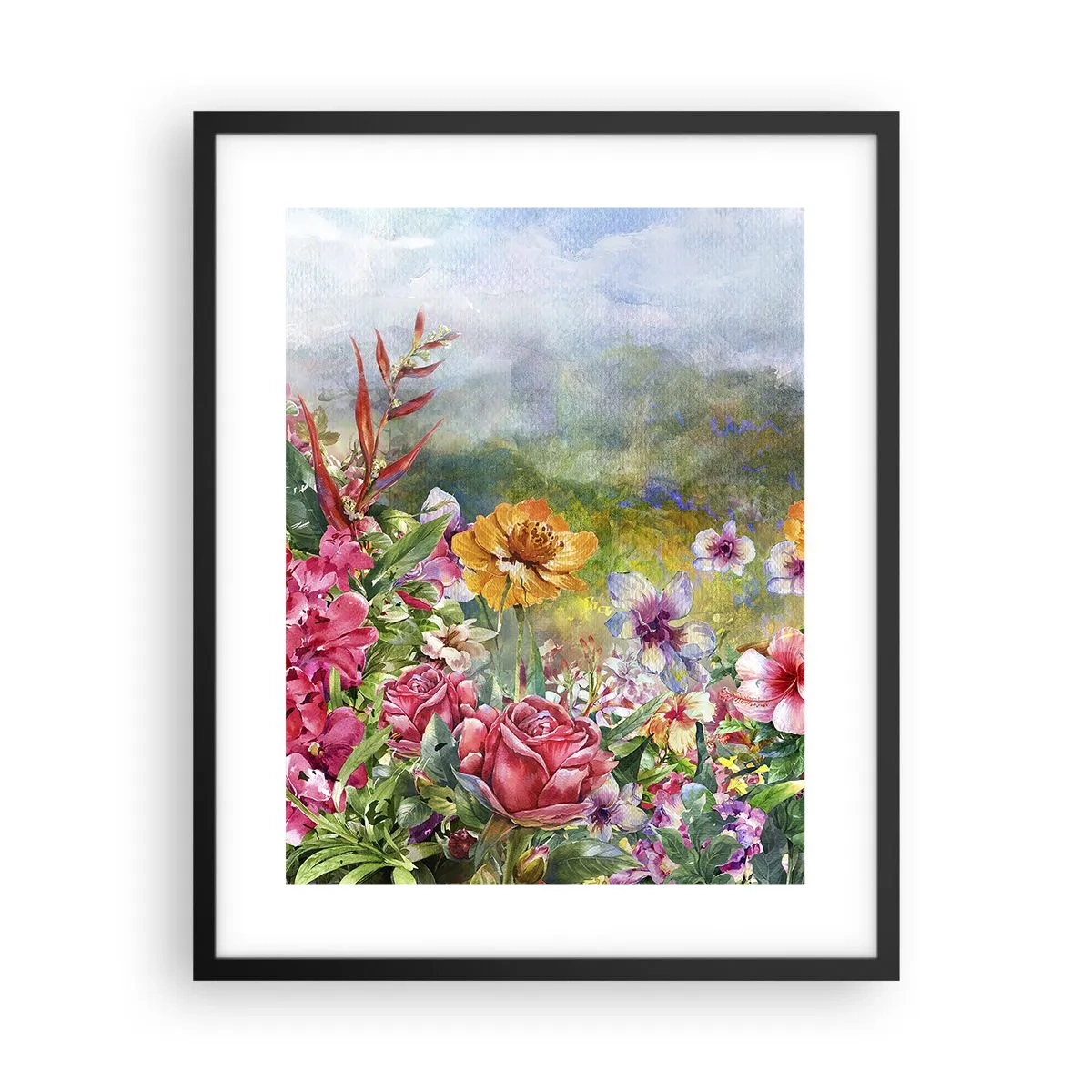 Plagát v čiernom ráme - Záhrada, ktorá sa zbláznila - 40x50 cm