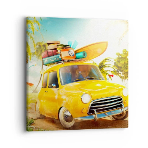 Obraz na plátne - Cesta pre viac ako jeden úsmev - 40x40 cm