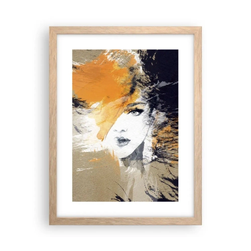 Plagát v ráme zo svetlého duba - A je svetlo - 30x40 cm