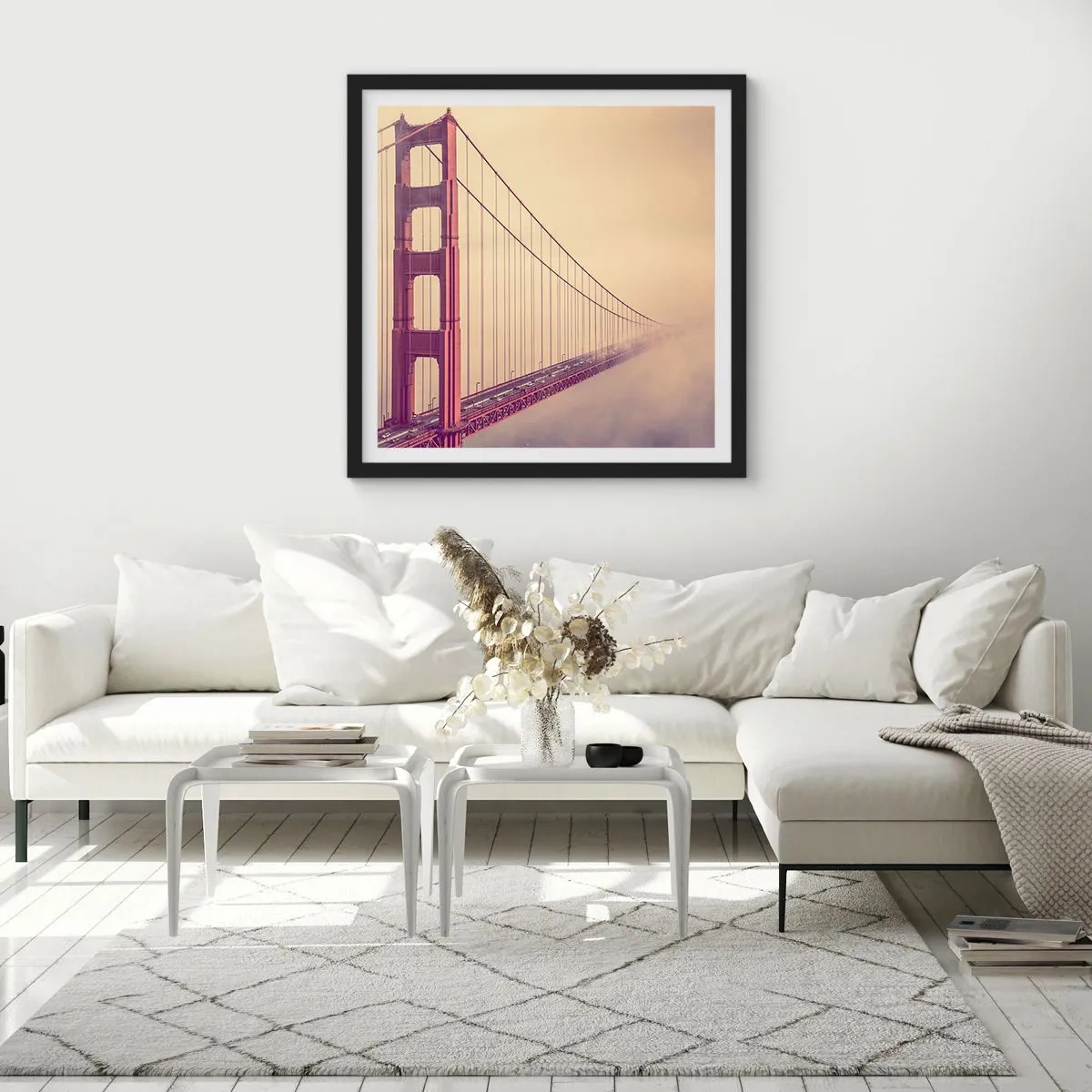 Plagát v čiernom ráme - Medzi nebom a zemou - 60x60 cm