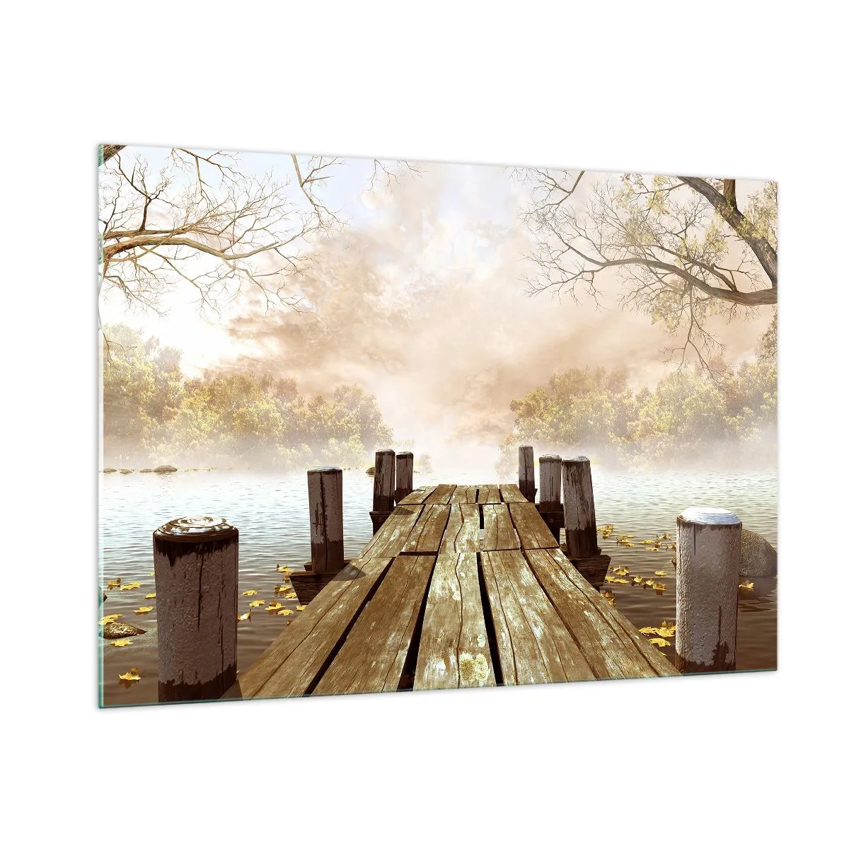 Obraz na skle - Jemný smútok jesene - 100x70 cm