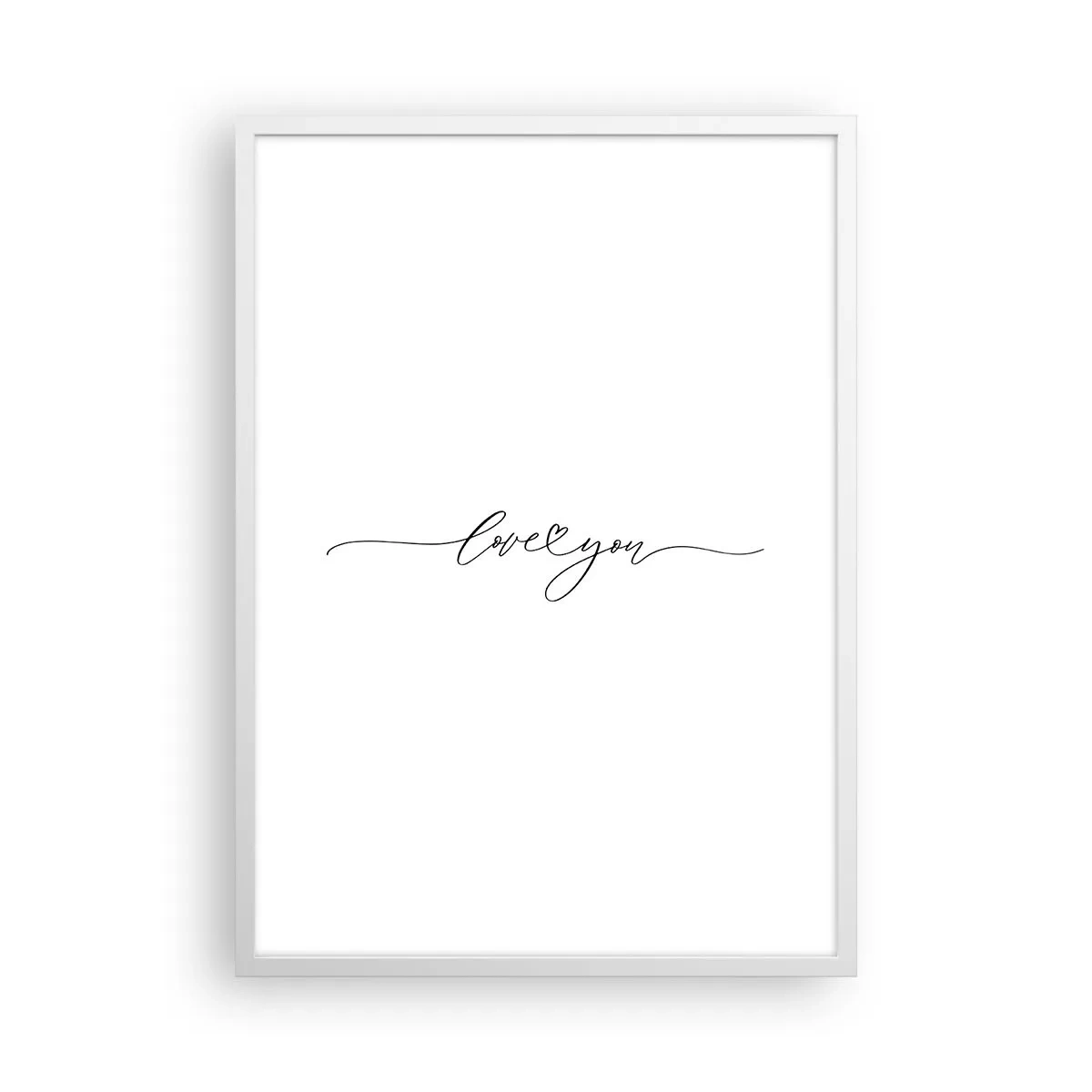 Plagát v bielom ráme - Čierne na bielom - 50x70 cm